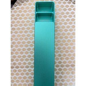 Ikigai Cases Steel Metallic Teal Green Weekly Vitamin XL Case Magnetic Slide Top